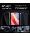 Spigen Glas.tR EZ Fit Privacy Tempered Glass for iPhone 16 Pro / 17 / 17 Pro - 2 pcs.