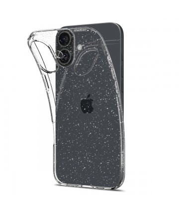 Spigen Liquid Crystal iPhone 16 Plus Case - Clear Glitter