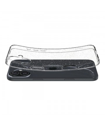 Spigen Liquid Crystal iPhone 16 Plus Case - Clear Glitter