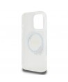 Guess IML Flowers Wreath MagSafe Case for iPhone 16 - Transparent