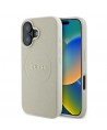 Guess Grained Ring MagSafe case for iPhone 16 - beige