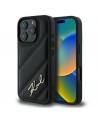 Karl Lagerfeld Quilted Signature iPhone 16 Pro Case - Black