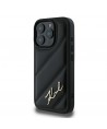 Karl Lagerfeld Quilted Signature iPhone 16 Pro Case - Black
