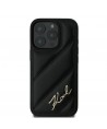 Karl Lagerfeld Quilted Signature iPhone 16 Pro Case - Black