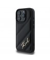 Karl Lagerfeld Quilted Signature iPhone 16 Pro Max Case - Black