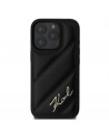 Karl Lagerfeld Quilted Signature iPhone 16 Pro Max Case - Black