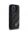 Karl Lagerfeld Quilted Signature iPhone 16 Pro Max Case - Black