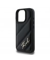 Karl Lagerfeld Quilted Signature iPhone 16 Pro Max Case - Black