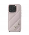 Karl Lagerfeld Quilted Signature iPhone 16 Pro Max Case - Pink