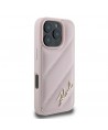 Karl Lagerfeld Quilted Signature iPhone 16 Pro Max Case - Pink