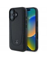 Mercedes Leather Urban iPhone 16 Plus Case - Black
