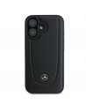 Mercedes Leather Urban iPhone 16 Plus Case - Black