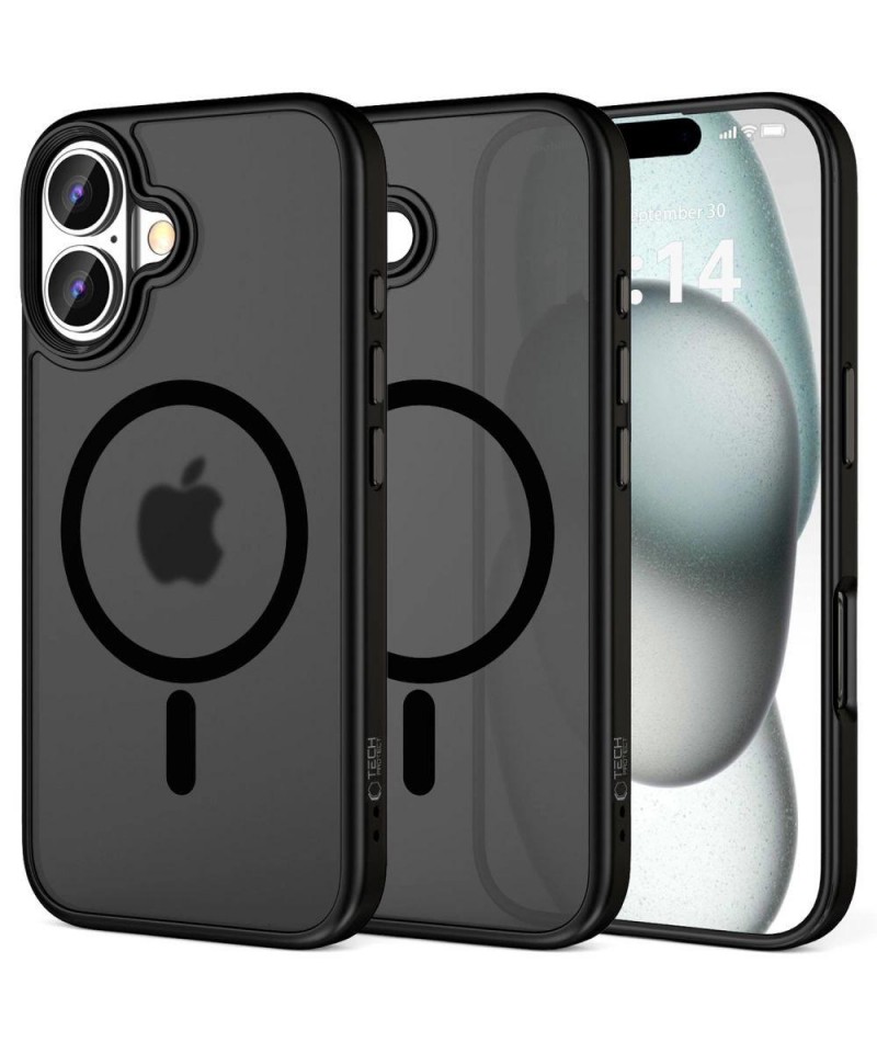 Tech-Protect MagMat MagSafe iPhone 16 Case - Black