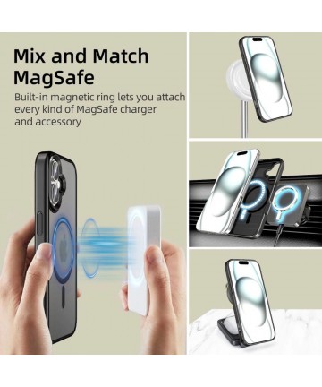 Tech-Protect MagMat MagSafe iPhone 16 Case - Black