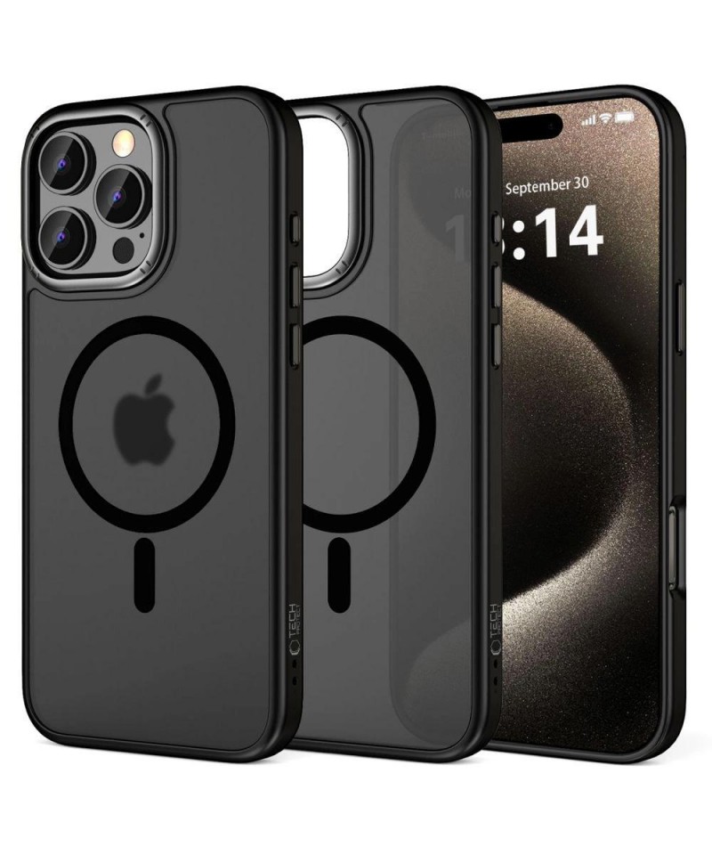 Tech-Protect MagEdge MagSafe iPhone 16 Pro Case - Semi-Transparent