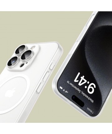 Tech-Protect MagSlim MagSafe Case for iPhone 16 Pro Max - White