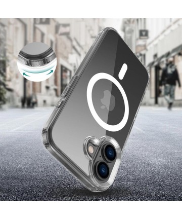Tech-Protect FlexAir Hybrid MagSafe iPhone 16 Case - Clear