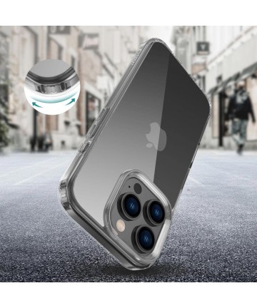 Tech-Protect FlexAir Hybrid Case for iPhone 16 Pro - Clear