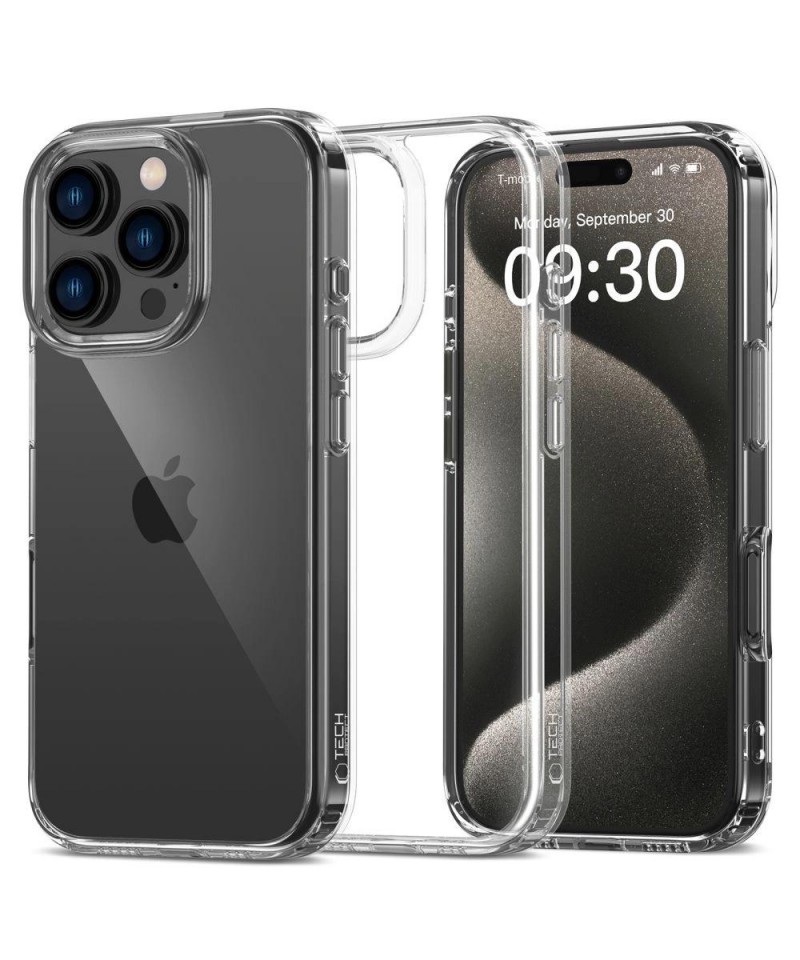 Tech-Protect FlexAir Hybrid iPhone 16 Pro Max Case - Clear
