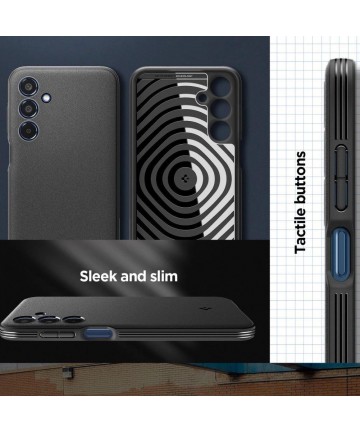 Spigen Essential SandBlast Case for Samsung Galaxy M35 5G - Black