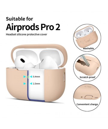 Tech-Protect Silicone Case for Apple AirPods Pro 1 / 2 - Beige