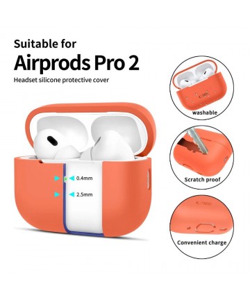Tech-Protect Silicone Case for Apple AirPods Pro 1 / 2 - Orange