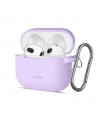 Tech-Protect Silicone Hook Case for Apple AirPods 3 - Purple