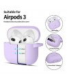 Tech-Protect Silicone Hook Case for Apple AirPods 3 - Purple