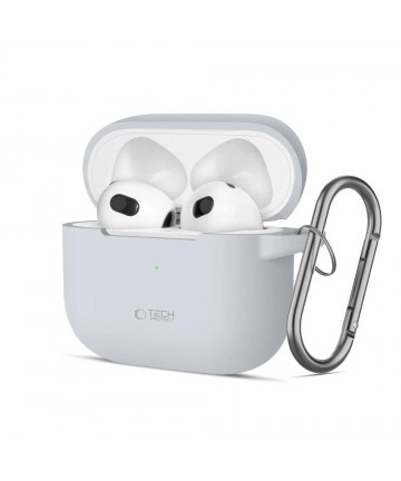 Tech-Protect Silicone Hook Case for Apple AirPods 3 - Gray