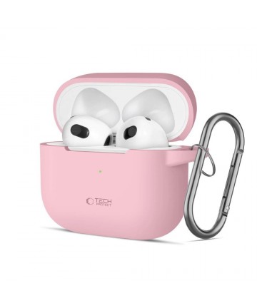 Tech-Protect Silicone Hook Case for Apple AirPods 3 - Pink