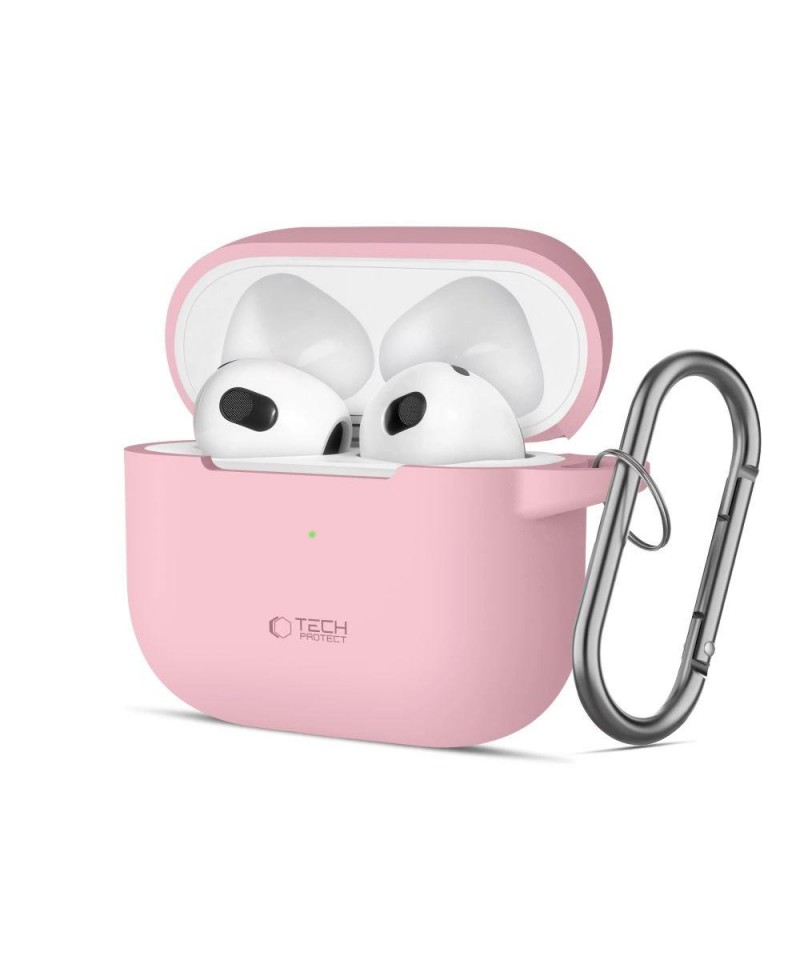 Tech-Protect Silicone Hook Case for Apple AirPods 3 - Pink