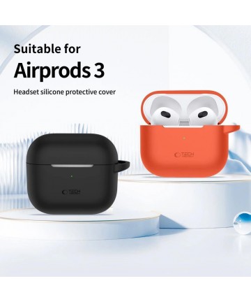 Tech-Protect Silicone Hook Case for Apple AirPods 3 - Orange