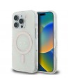 Guess IML 4G Background MagSafe iPhone 16 Pro Case - White