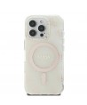 Guess IML 4G Background MagSafe iPhone 16 Pro Case - White