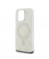 Guess IML 4G Background MagSafe iPhone 16 Pro Case - White