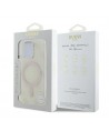 Guess IML 4G Background MagSafe iPhone 16 Pro Case - White
