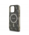 Guess IML 4G Background MagSafe iPhone 16 Pro Case - Brown