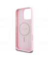 Guess Grained Ring MagSafe iPhone 16 Pro Case - Pink