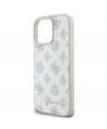 Guess Peony Script Logo MagSafe iPhone 16 Pro Case - White