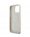 Guess Peony Script Logo MagSafe iPhone 16 Pro Case - White