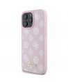 Guess Peony Script Logo MagSafe iPhone 16 Pro Case - Pink