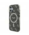 Guess IML 4G Background MagSafe iPhone 16 Plus Case - Brown