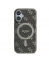 Guess IML 4G Background MagSafe iPhone 16 Plus Case - Brown