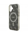 Guess IML 4G Background MagSafe iPhone 16 Plus Case - Brown