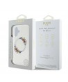 Guess IML Flowers Wreath MagSafe iPhone 16 Plus Case - Clear