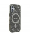 Guess IML 4G Background MagSafe iPhone 16 Case - Brown