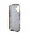Guess IML 4G Background MagSafe iPhone 16 Case - Brown