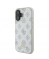 Guess Peony Script Logo MagSafe iPhone 16 Case - White