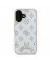 Guess Peony Script Logo MagSafe iPhone 16 Case - White