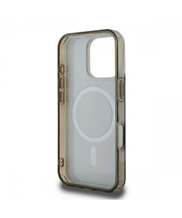 Guess IML 4G Background MagSafe Case for iPhone 16 Pro Max - Brown